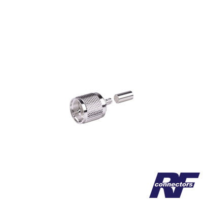 RFU-505-ST Conector UHF Macho (PL-259) de anillo plegable para cables RG-58/U, RG-142/U.