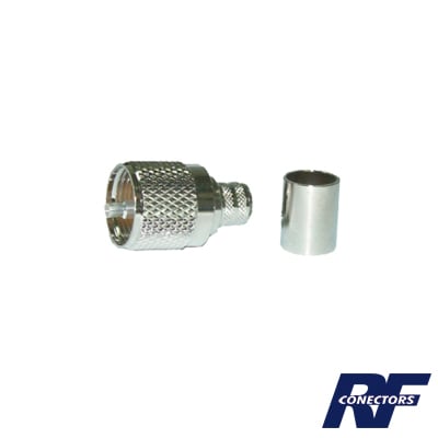 RFU-507-SI Conector UHF macho (PL-259) para LMR-400, 9913, CTN-400, 7810A, 8214, RG8/U-SYS, RFLASH-1113