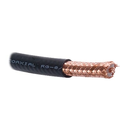 RG-8U-SYS/1000 Cable Coaxial /  RG8 /  305 metros /  50 OHMS /  4.1 dB /  Malla de Cobre al 97 % / Hecho en México / Intemperie