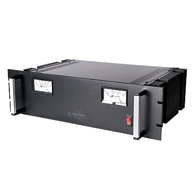 RM-35MBB Fuente de poder  13.8Vcc, 35A, lineal regulada con circuito cargador de baterías, para instalación en rack