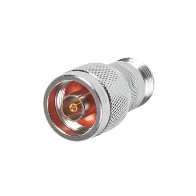 RP-1016 Adaptador en Línea, de Conector N Macho Inverso a N Hembra, Níquel/ Oro/ Teflón.