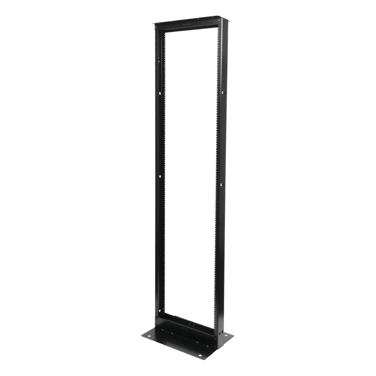 RS1-07-S Rack de Dos Postes Estándar de 19, Numerado, Fabricado en Acero y 45 Unidades de Rack, Color Negro