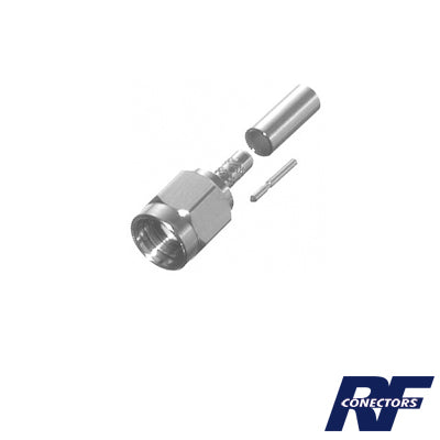 RSA-3000-B Conector SMA Macho de anillo plegable para cable RG-174/U, BELDEN 8216,