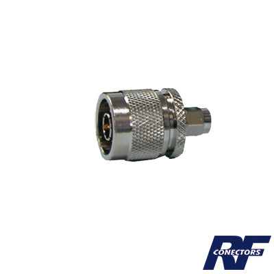 RSA-3453 Adaptador en Línea de Conector SMA Macho a N Macho, Níquel/ Oro/ Teflón.