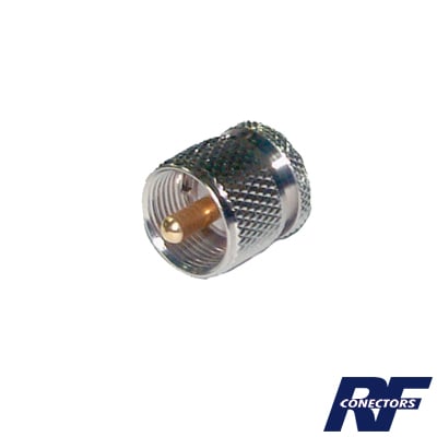 RSA-3474 Adaptador en Línea de Conector SMA Hembra a UHF Macho (PL-259), Níquel/ Oro/ Teflón.