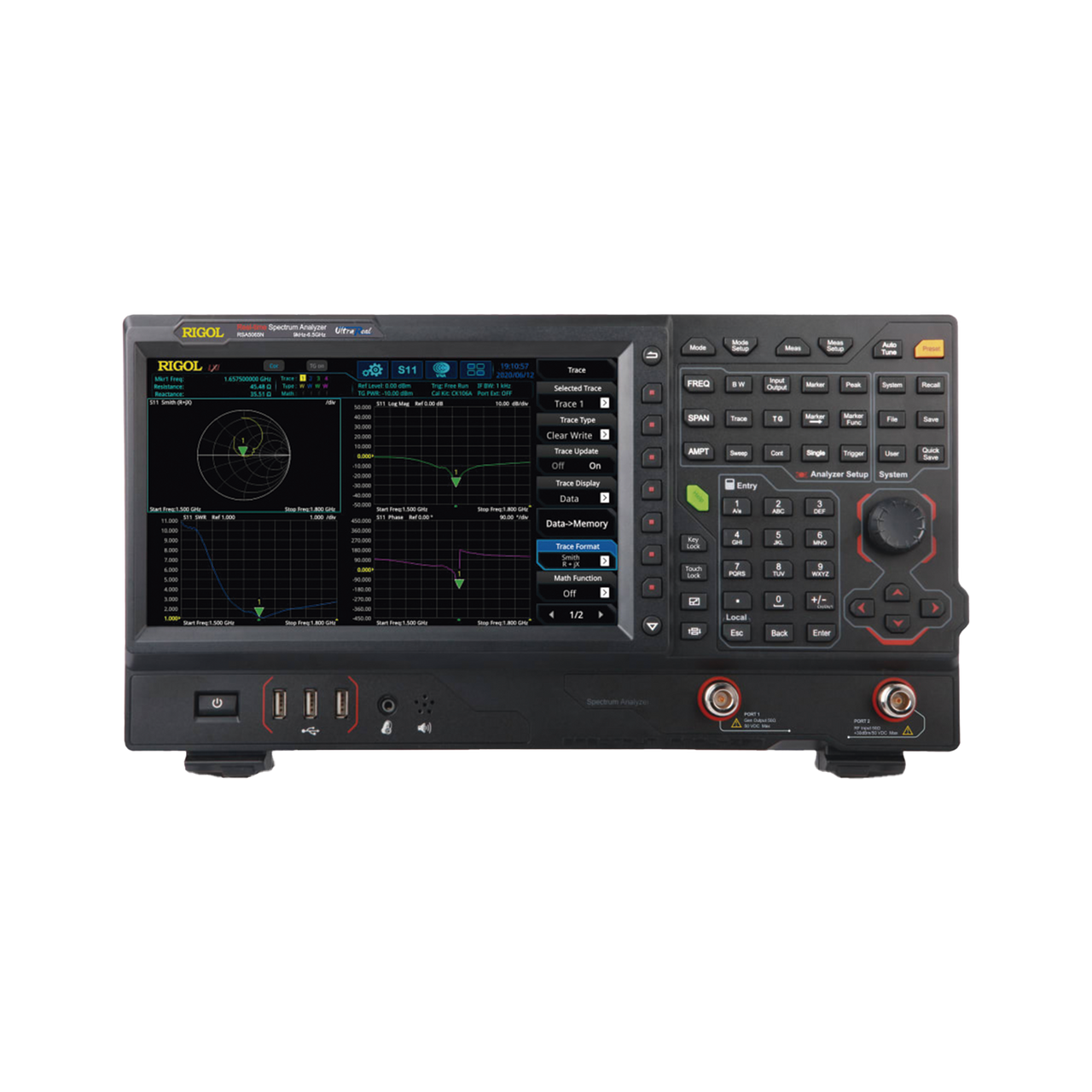 RSA5065N-OCXO Analizador de Espectro de 9 kHz a 6.5 GHz, con Tracking Generator y VNA, 0.1 PPM, S11 y S21.
