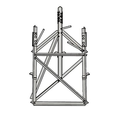 RSB-05 Base para Sección 5 de torre Autosoportada RSL.