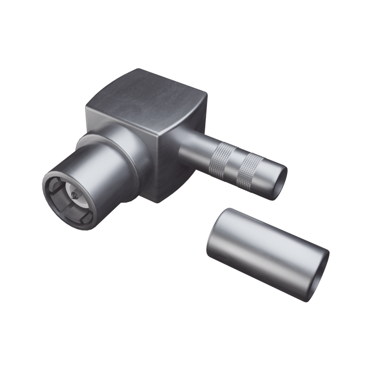 RSB-4010-1B1 Conector SMB Macho en A/R de Anillo Plegable para RG-316/U, Grupo B1, Oro/ Oro/ Teflón.â??