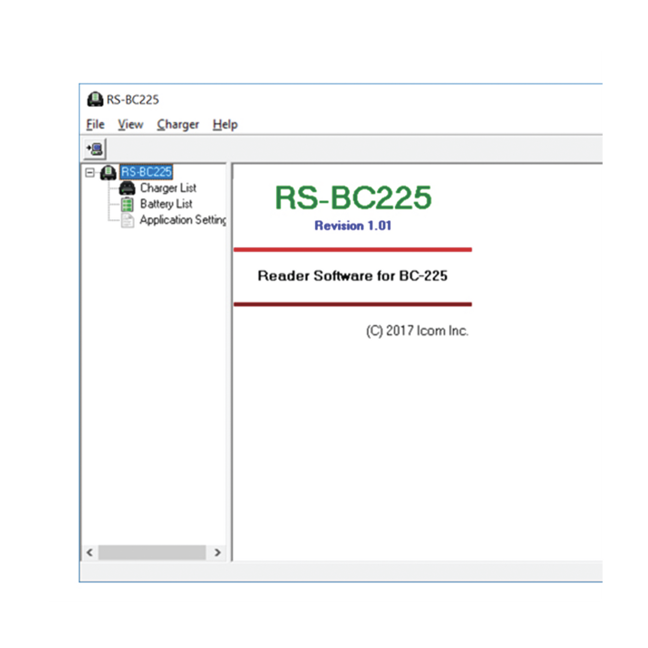 RSBC225 Software analizador de baterías BP-283/284/BP290 (requiere cargador BC225)