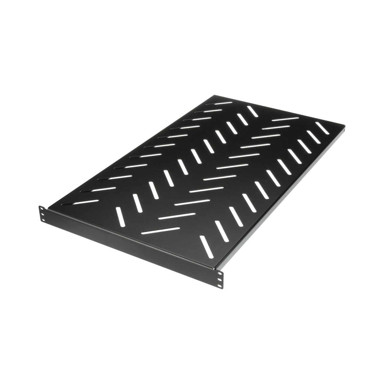 RSHLF Charola para Soportar Equipos en Rack de 19 de 4 Postes, Profundidad Máxima de 30 in, Capacidad de Carga de 125 kg, 1 UR