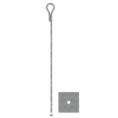 SAP-01-JG Ancla para Retenida para Muro con Ojo de Llave Galvanizado por Inmersión en Caliente (Requiere Placa Igualadora).