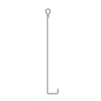 SAZ-0L Ancla de Suelo con Ojo de Llave Ø 3/4 x 150 cm, Galvanizado por Inmersión en Caliente.