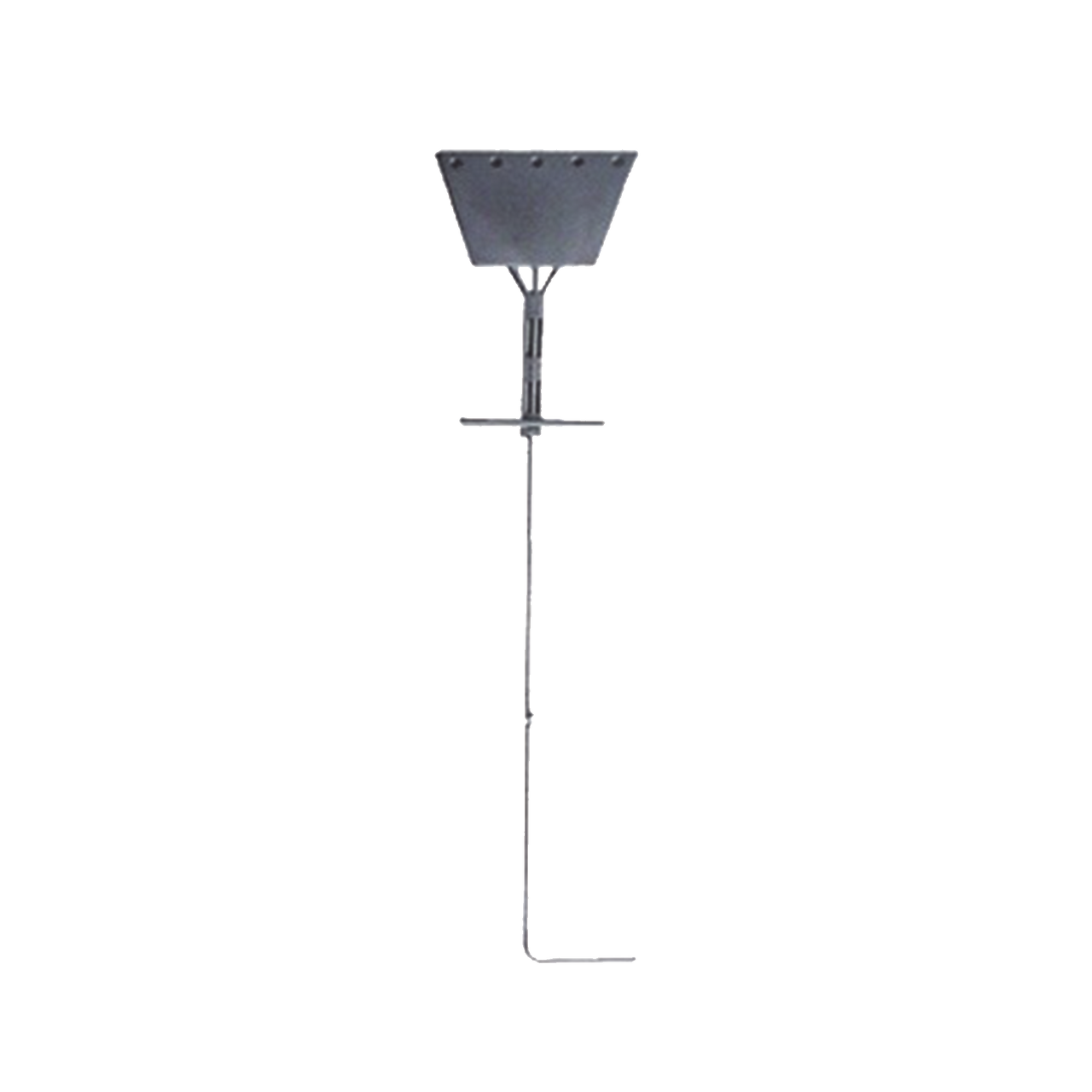 SAZ-90G Ancla de Piso Tipo Paleta 5 Orificios para Retenida. Placa: 3/4, Redondo: 1, Altura: 210 cm. Galv. Inmersión.