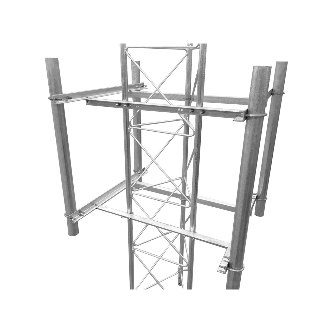 S-BLU-4SECG Brazo lateral de 4 sectores recomendado para antenas sectoriales con angulo de apertura de 90° (o similar).