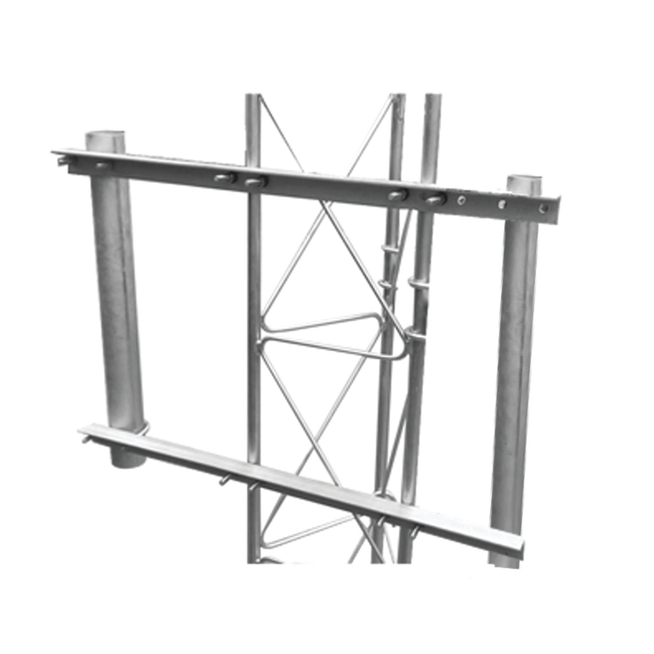 SBL-UNI-2GD Brazo Lateral Doble Para Torre Arriostrada, Compatible con STZ30G, STZ35G y STZ45G.