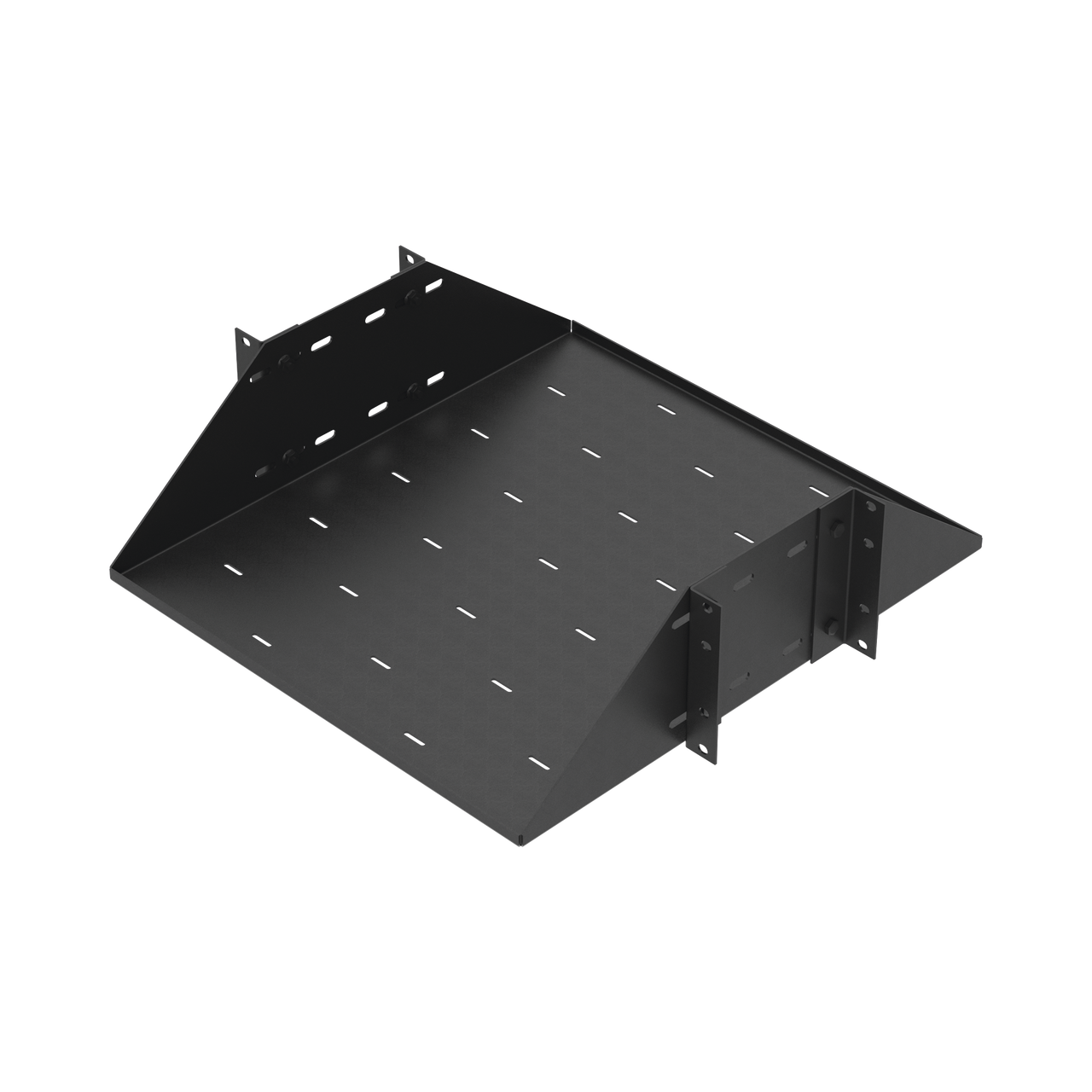 SCH19X3U4P Charola para Soportar Equipos en Rack de 19, Profundidad Ajustable hasta 484 mm. 150 Kg  de Carga, Compatible con Racks de Doble Perforación, 3U