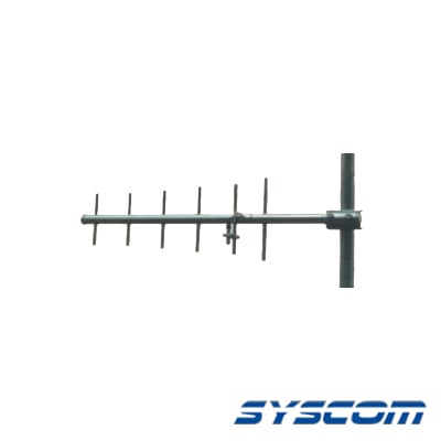 SD-4506 Antena base UHF, direccional de 6 elementos, rango de frecuencia 450 - 470 MHz, con ganancia de 10dB