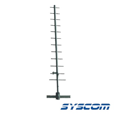SD-45012 Antena Base UHF, Direccional de 12 elementos, Rango de Frecuencia 440 - 470 MHz, ganancia de 12 dB