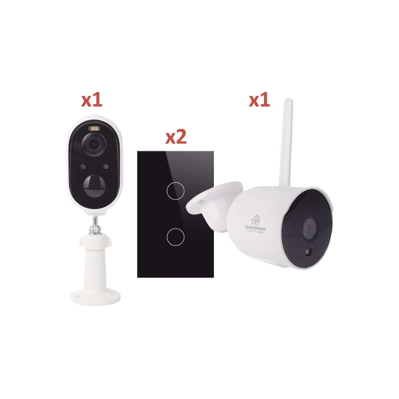 SH2CAM2SK (Wifi) KIT 2 camaras Wifi y 2 apagadores inteligentes Wifi