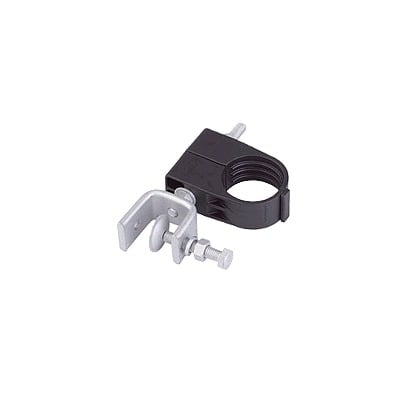 SHK-12-1-P Sujetador para 1 cable de 1/2. Instalación en ángulo. Soporte de acero inoxidable.
