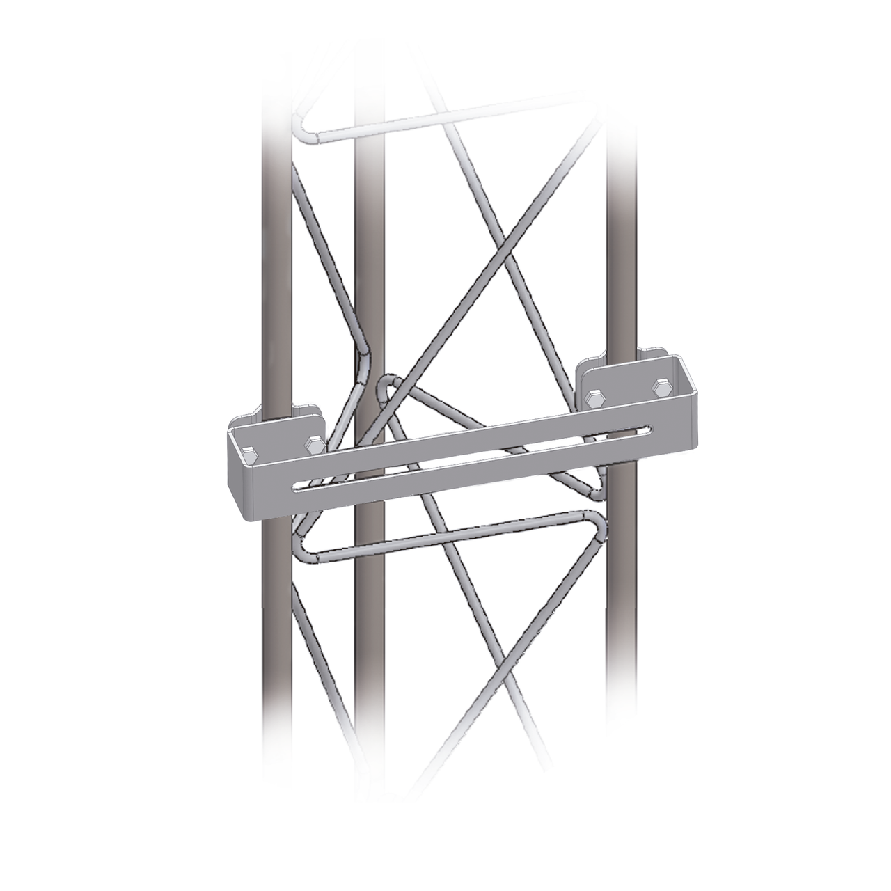 SHU-PTZ-30 Herraje Multipropósito para Torre STZ30G. Ideal para Instalación de PTZ o Bullet en Torre.