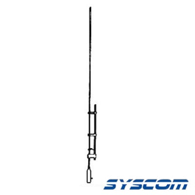 SJ-POLE Antena Base VHF, Omnidireccional, Rango de Frecuencia 138 - 174 MHz.