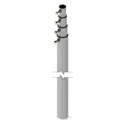 SLM-12 Mástil Telescópico de 12 m. (Requiere accesorios de Instalación)