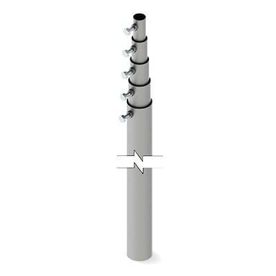 SLM-15 Mástil telescópico de 15 m (49.2 ft) Compuesto por 5 Secciones Concéntricas (requiere accesorios de instalación)
