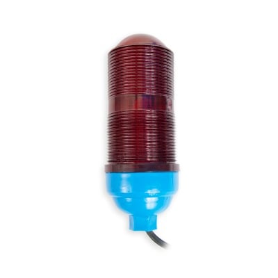 SLOP-5 Lámpara de Obstrucción Básica con Globo Rojo de Policarbonato (Con Foco).