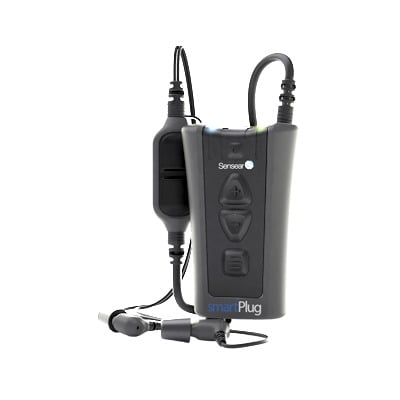 SMPLR Smart Plug con radio de corto alcance,  Bluetooth® y tecnología SENS (Speech Enhancing, Noise Suppressing)