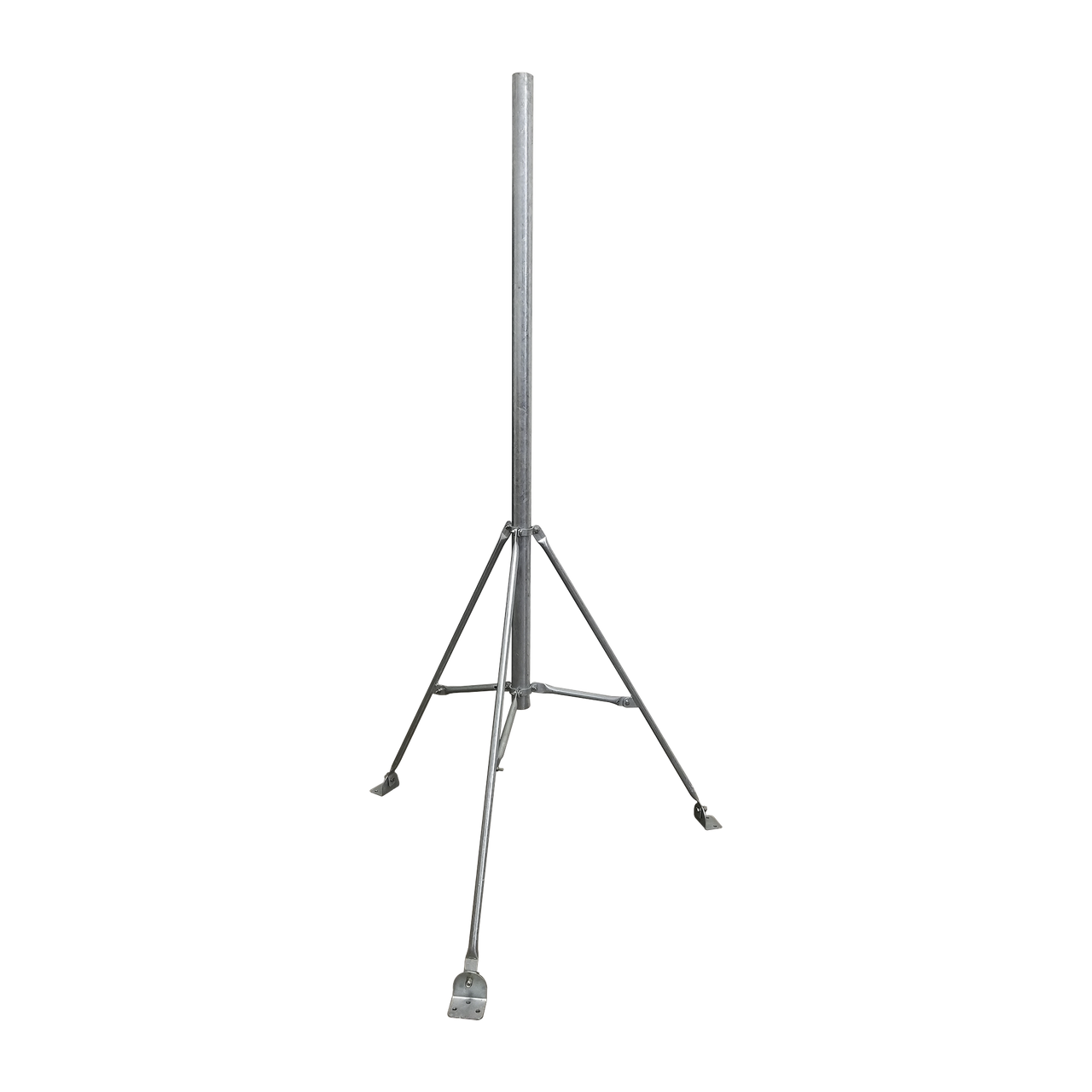 SM-TR1.5 Mástil de 2 x 1.5 metros con Tripie para Instalación en losa. Acero Galvanizado en Caliente.