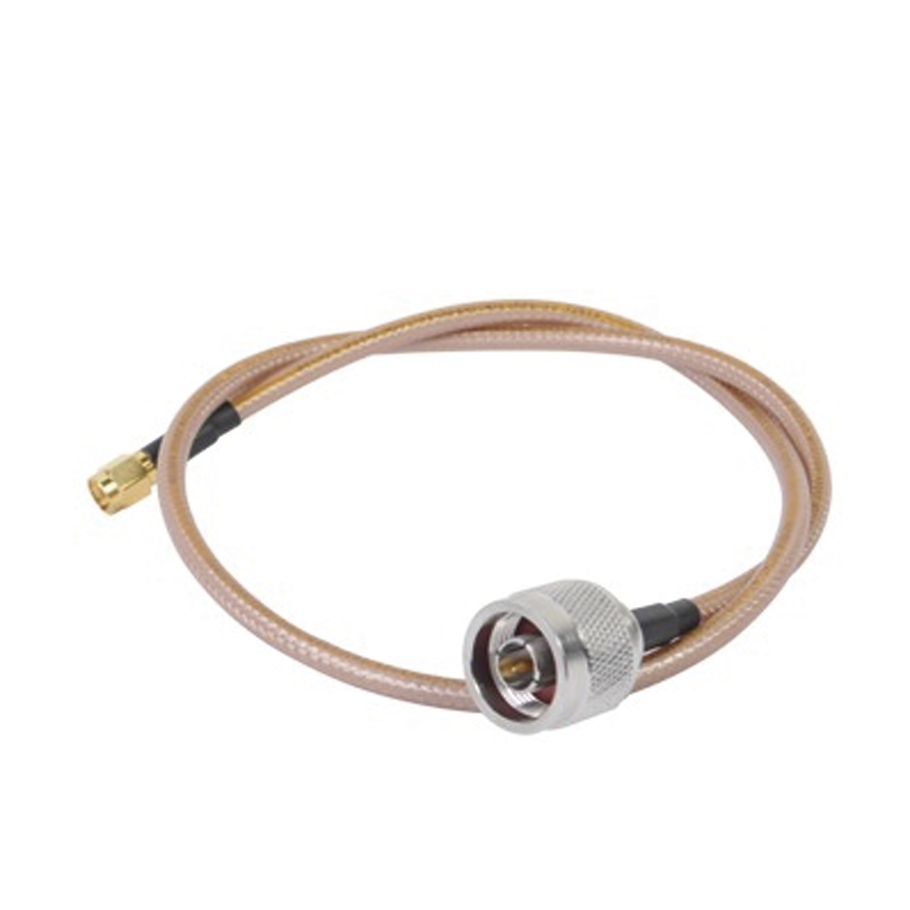 SN142KSMAI60 Jumper con Cable LP142 de 60 cm, con Conectores N Macho a SMA Inverso Macho (Hasta 8GHz)