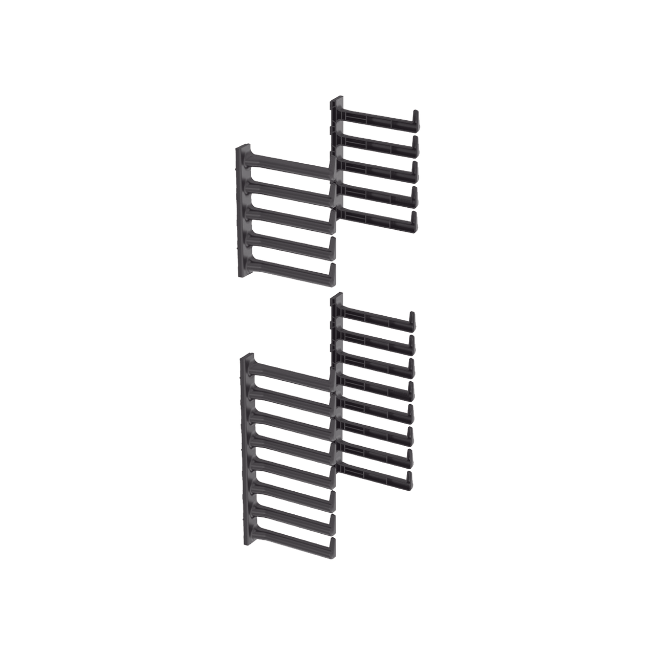 SN25F Kit de Dedos Para Organizador de Cables, Para Uso con Gabinetes de 42 o 45 UR, Tipo S o Tipo N, 6.8 in de Ancho, Color Negro