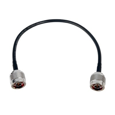 SN-58U-N-30 Jumper de 30 cm fabricado con cable RG-58U-SYS, conectores N en ambos extremos