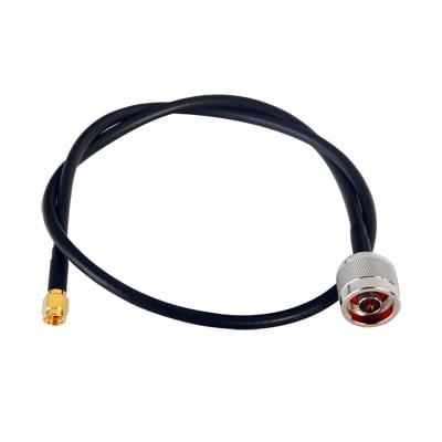 SN-58U-SMAI-60 Jumper de 60 cm con Cable RG-58U-SYS, Conectores N Macho a SMA Macho Inverso.