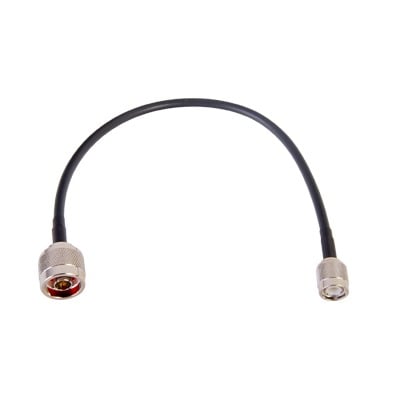 SN-58U-TNC-30 Jumper de 30 cm fabricado con cable RG-58U-SYS, conector N y conector TNC en el otro extremo