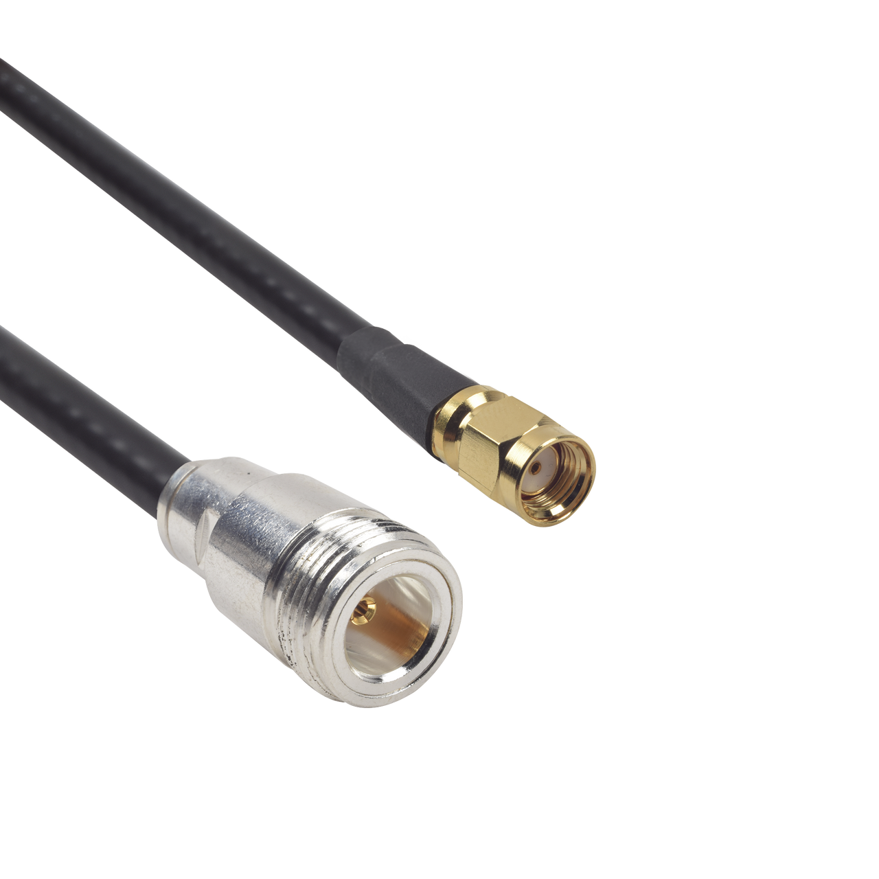 SNH-240UF-SMAI-60 Cable LMR-240UF (Ultra Flex) de 60 cm con conectores N Hembra y SMA Macho Inverso.