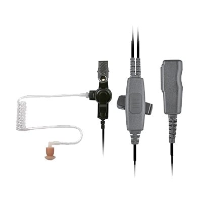 SPM-2055 MICRÓFONO AUDÍFONO DE 2 CABLES CON DOBLE PTT P/ HYTERA PD-702/ PD-706/ PD782/ PD-785/ PD-786/ PT-580