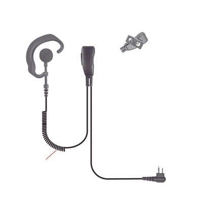 SPM-300EB Micrófono de solapa de gancho suave para radios ICOM ICF-3/ ICF-4/ ICF-3S/ ICF4S/ IC-H2/ IC-H6