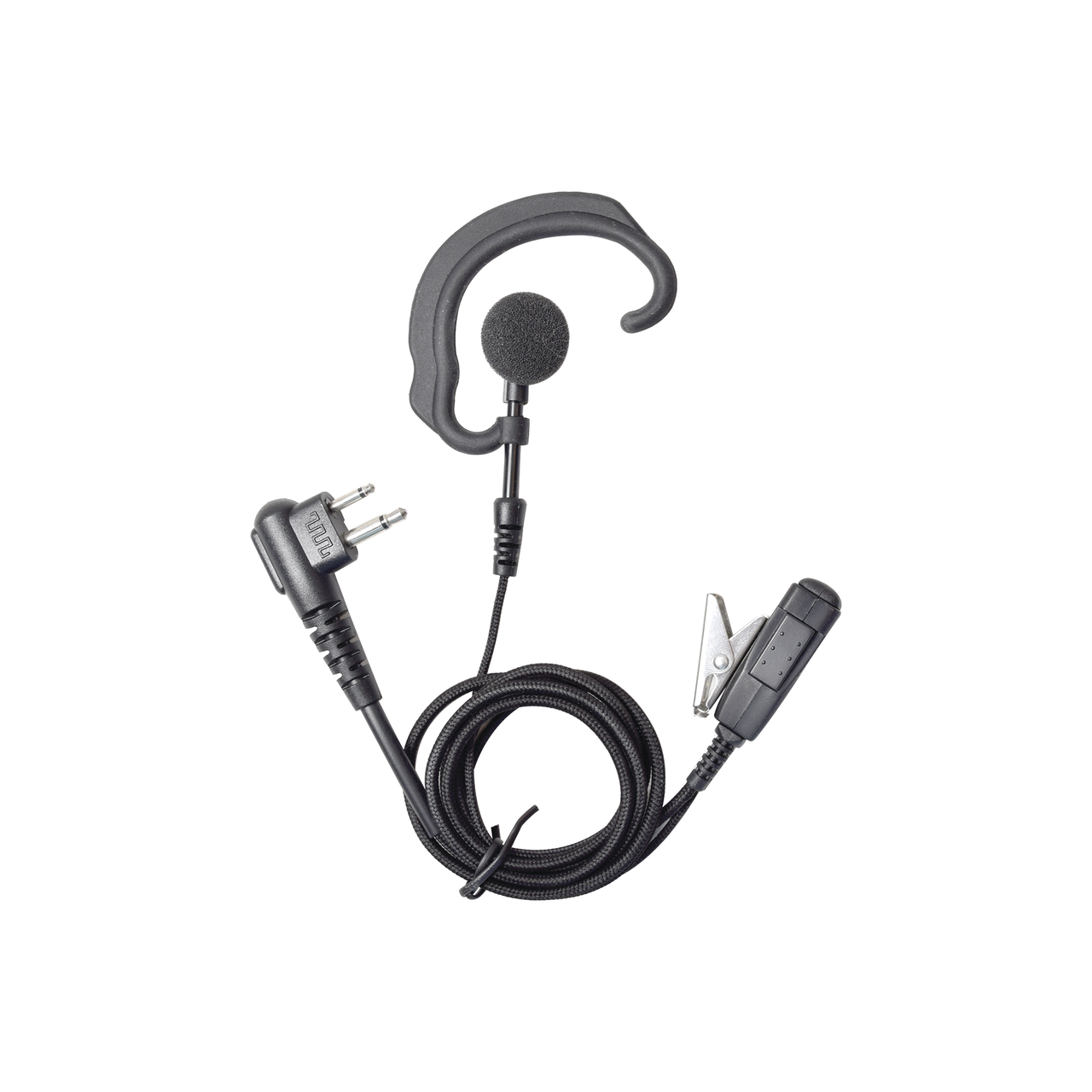 SPM-303-E-BF Micrófono Audífono de Solapa Estilo Gancho / CABLE FIBRA TRENZADA KEVLAR ULTRA RESISTENTE Pararadios GP300/SP50/P1225/PRO3150/EP450/EP350/MAG ONE/RDU2020/XV2600 y TC-500/518/600/610/620/700/1600/700EX