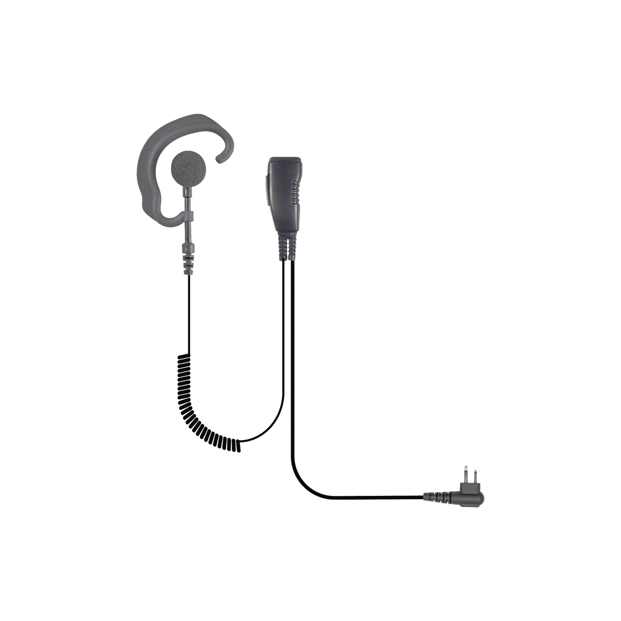 SPM-330-SE-BBF MICRÓFONO DE SOLAPA ESTILO GANCHO DE FIBRA TRANSADA P/ ICOM ICF-1000/2000