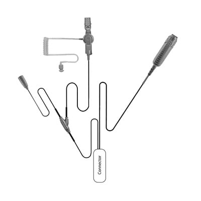 SPM-3310 MICRÓFONO - AUDÍFONO DE SOLAPA DE 3 CABLES P/ ICOM IC-F50/ 60/ 3161/ 4161/ 30G/ 30GS/ 30GT/ 40GT/ 40GS/ 40G.