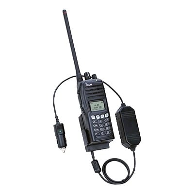 SS-BC61 Cargador vehicular para radios serie IC-F3161/4161/DS/DT y IC-F3261/4261/DS/DT con baterias BP232N, H, WP