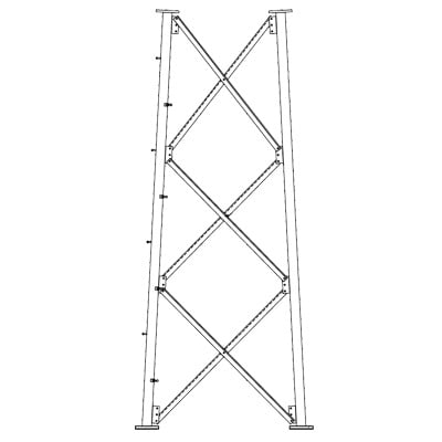 SSV10N183 Sección 10 Base para Torre Autosoportada línea SSV (Código de Fábrica: 10N183)