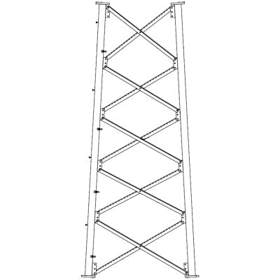 SSV7N Sección 7 Intermedia para Torre Autosoportada línea SSV (Código de Fábrica: 7N)