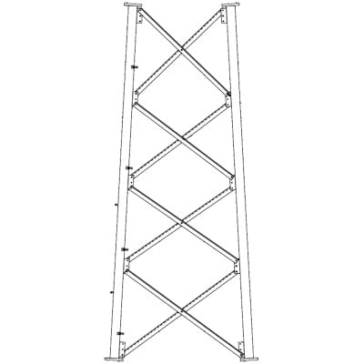 SSV8N Sección 8 Intermedia para Torre Autosoportada línea SSV (Código de Fábrica: 8N)