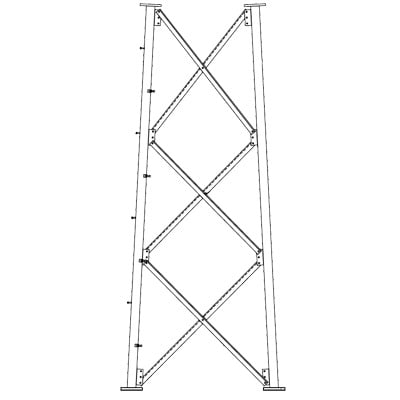 SSV9N82 Sección 9 Base para Torre Autosoportada línea SSV (Código de Fábrica: 9N82)
