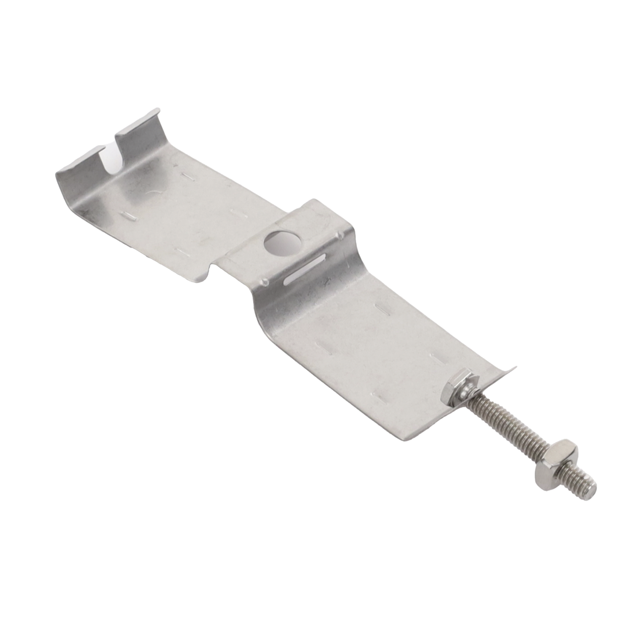 STBH114 Sujetador de doble click para cable coaxial de 1 1/4  paquete de 10 piezas.