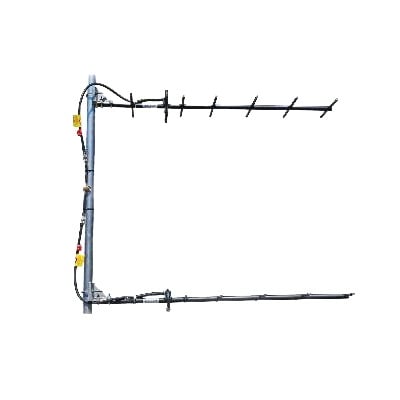 SY3072-SF3SNM  Antena Yagi Doble Direcional de 7 elementos, 450-470 MHz, 12.5 dB, 20 MHz, 250 Watt, N Macho.