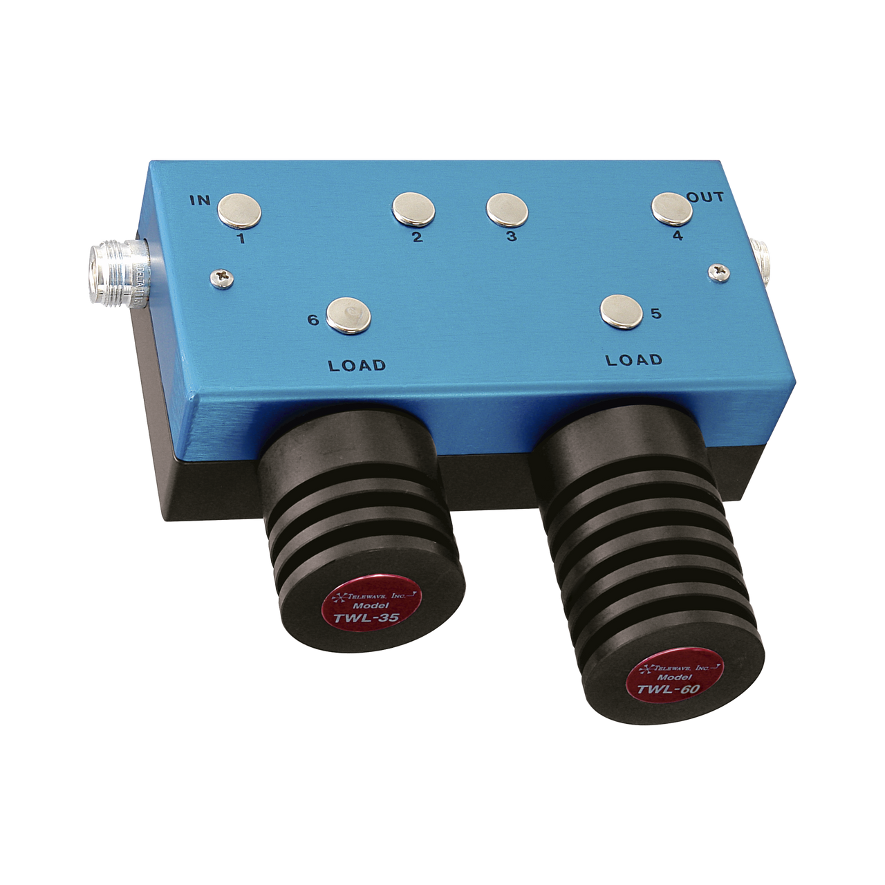 T-1560-60 Aislador Doble para 118-174 MHz, 70 dB de Aislamiento, Ajustable en ± 4 MHz, 100 Watt, N Hembras.